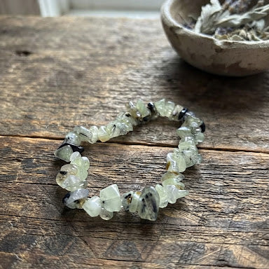 🟢 PULSERA PREHNITA · PAZ Y CALMA