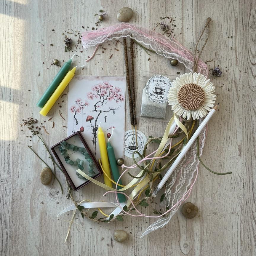 🌻 KIT RITUAL OSTARA · El despertar del ciclo (Equinoccio de Primavera)