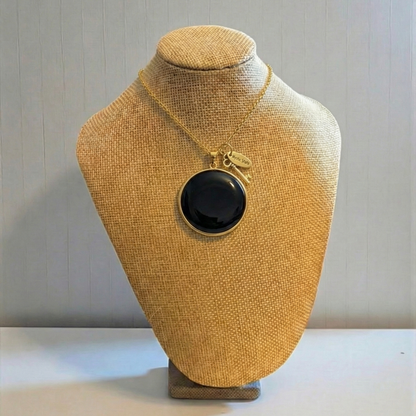 🔮 Colgante Engastado de Obsidiana · Protección y limites sanos