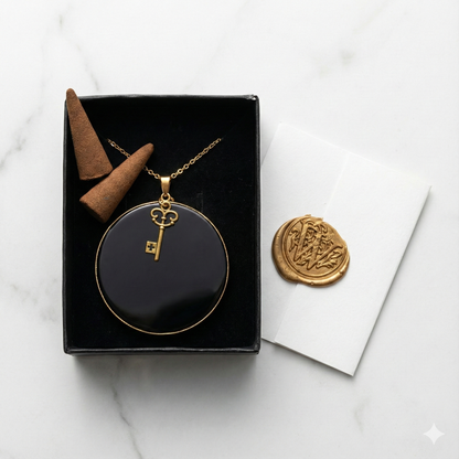 🔮 Colgante Engastado de Obsidiana · Protección y limites sanos