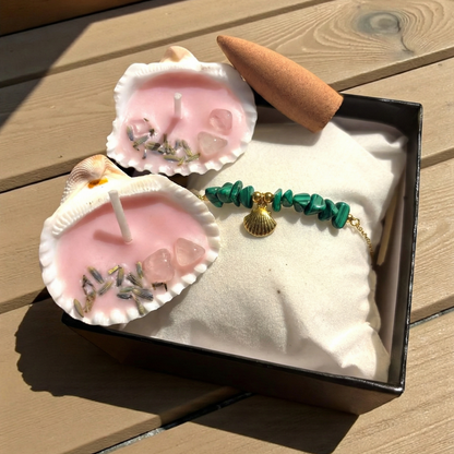 🛡️ Pulsera de Malaquita con Concha